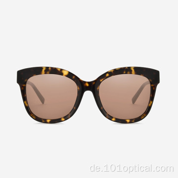 Cat-Eye-Sonnenbrille mit abgeschrägtem Acetat für Damen